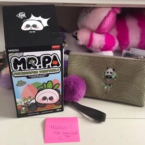 Mr.Pa and handmade purse